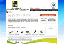 Tablet Screenshot of dlinepestcontrol.com
